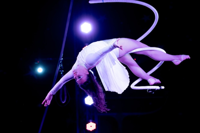 Spektakuläre Akrobatik in luftiger Höhe