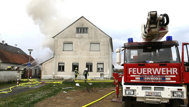 Das Wohnhaus in Mogersdorf ist komplett abgebrannt.