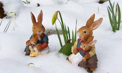 Ostereiersuche im Schnee – mag nicht jeder, wird es in Wien auch nicht geben.