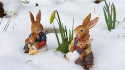 Ostereiersuche im Schnee – mag nicht jeder, wird es in Wien auch nicht geben.