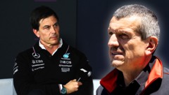 Günther Steiner (r.) hat Toto Wolff (l.) für dessen Aussagen nach Antonellis Premierensieg ...