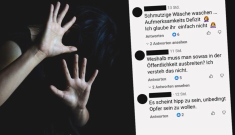 Betroffene sexueller Übergriffe sollten lieber nicht in die Kommentarspalten schauen.