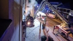 Einsatz am Hauptplatz in Wieselburg.