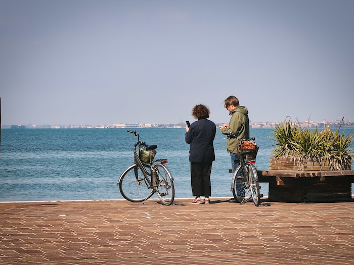 Auf den Inseln sind im März schon einige Radfahrer unterwegs.