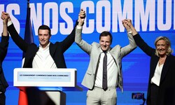 Die Partei Rassemblement National feierte ihre Siege bei den Kommunalwahlen.