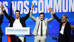 Die Partei Rassemblement National feierte ihre Siege bei den Kommunalwahlen.