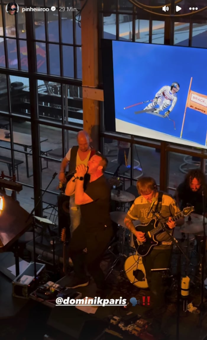 Dominik Paris zeigte auch sein musikalisches Talent.