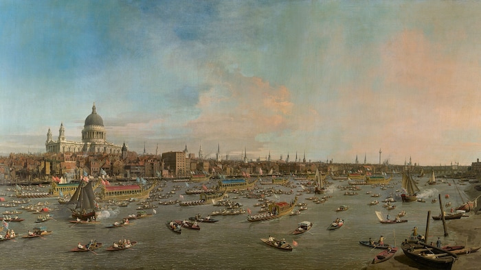London: Die Themse am Lord Mayor’s Day Canaletto (1697-1768) um 1748
