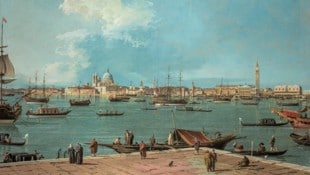 Giovanni Antonio Canal, genannt Canaletto: Bacino di San Marco von San Giorgio Maggiore aus ...