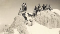 Die Gilde organisierte auch Rennen wie den Goinger-Halt-Lauf 1931: Das Bild zeigt die Rennläufer ...