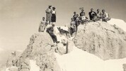 Die Gilde organisierte auch Rennen wie den Goinger-Halt-Lauf 1931: Das Bild zeigt die Rennläufer ...