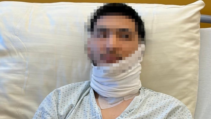 Mahdi P. erlitt nicht nur einen Halsstich, sondern als Folge davon auch einen schweren Schock.