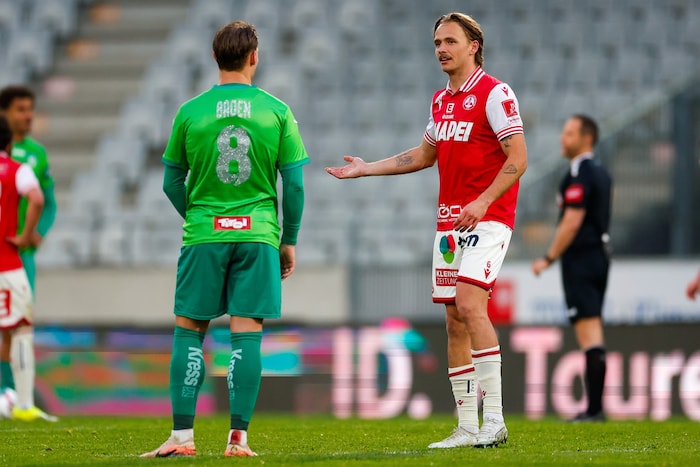 GAK-Stabilisator Mathias Olesen (r.) will seine starke Form mit zum Team von Luxemburg nehmen.
