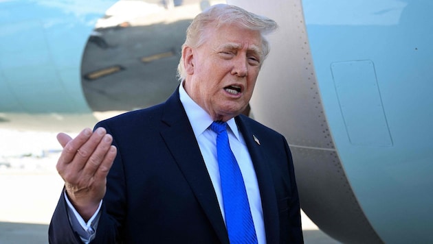 Trump tätigte seine Äußerungen am Montag in Palm Beach, Florida, kurz bevor er nach Memphis ...