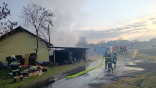 Rund 40 Feuerwehrleute waren bei dem Brand im Einsatz.