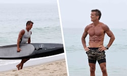 „Baywatch“-Star David Chokachi (58) topfit: Muskel-Show beim Paddleboarding in Malibu