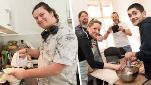 Zahlreiche junge Leute wie Marco (li.) nutzen das Angebot. Landesrätin Susanne Rosenkranz ...