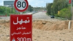 Eine beschädigte Brücke bei der südlibanesischen Stadt Tyros