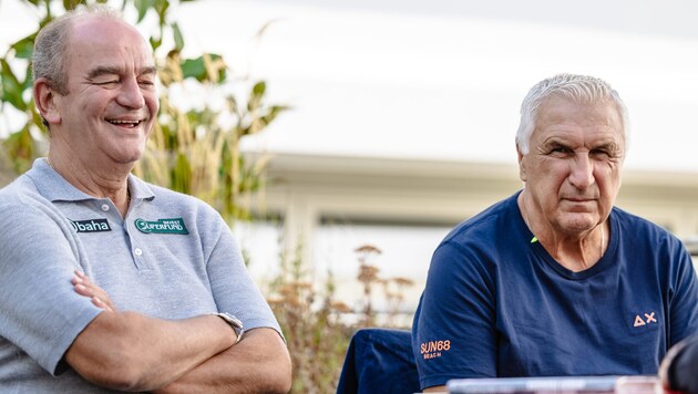 Heute Freunde, einst Teamkollegen: Herbert Prohaska (li.) und Hans Krankl.