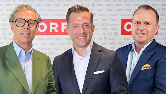 ORF Foundation Board Members: Heinz Lederer, Gregor Schütze, Thomas Prantner (from left)