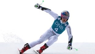 Lucas Pinheiro Braathen hat Marco Odermatt die Riesentorlauf-Kugel noch entreisen können. 