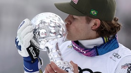 Lucas Pinheiro Braathen hat Marco Odermatt die Riesentorlauf-Kugel noch entreißen können.