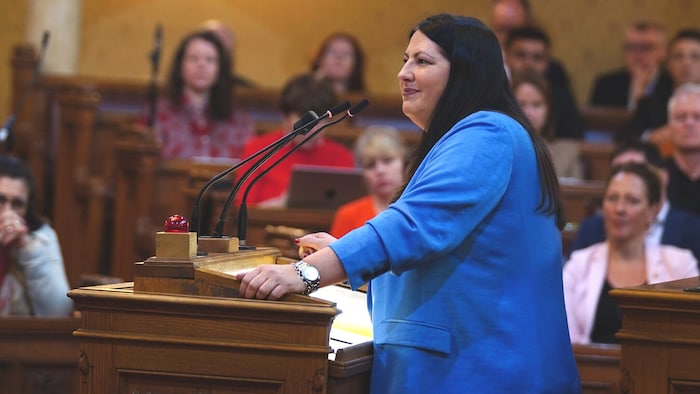 Zum letzten Mal am Rednerpult