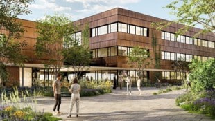 So soll der Europacampus in Hainburg aussehen.