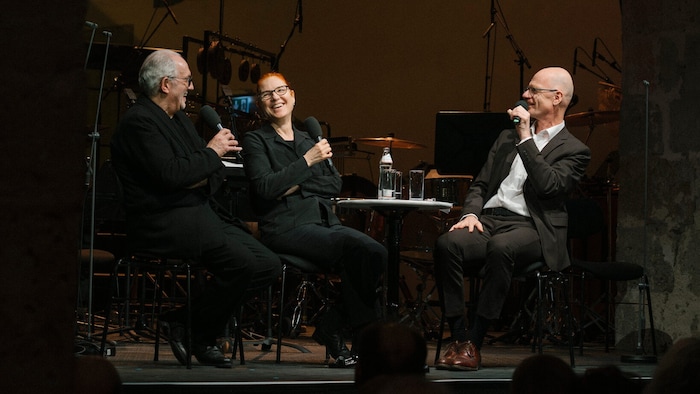 Wolfgang Sauseng (li.), Elisabeth Vera Rathenböck, Albert Hosp (Ö1)