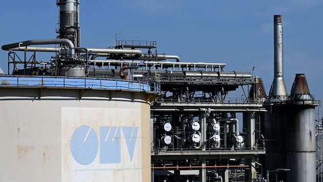 Die OMV-Raffinerie in Schwechat