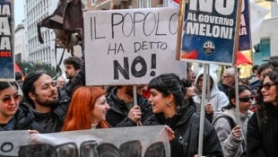 Das Justizreferendum hatte mit einer Niederlage für Meloni geendet, die Italiener hatten ...