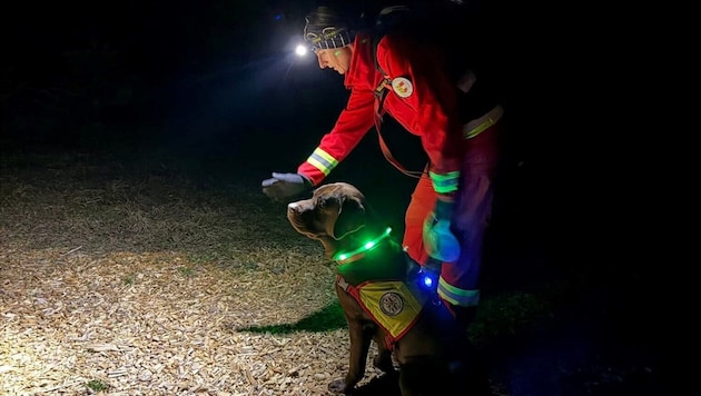 Die Österreichische Rettungshundebrigade suchte im Raum St. Donat nach der Frau