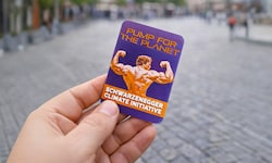 Wer so eine Karte findet, hat eine Eintrittskarte für das Climate Summit in der Hand.