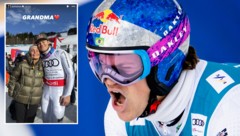 Auch seine Großmutter durfte den Triumph im Zielraum erleben. 