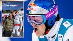 Auch seine Großmutter durfte den Triumph im Zielraum erleben. 