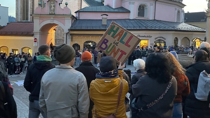 Some participants brought signs.