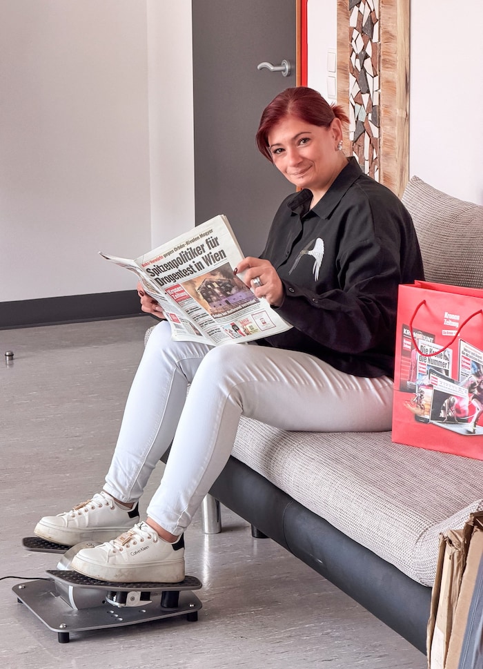 „Das Moveo sorgt dafür, dass meine Füße abends nicht angeschwollen sind“, findet „Kärntner ...