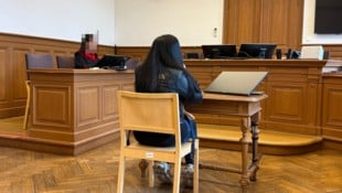 Die Angeklagte am Landesgericht Wels.