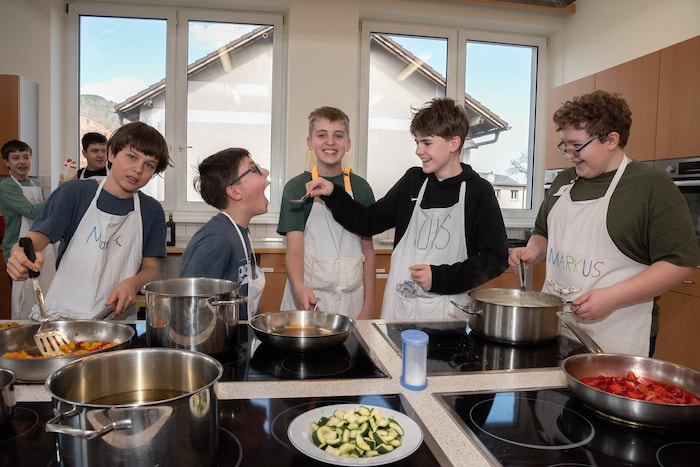 Sogar die Buben hatten sichtlich Spaß.