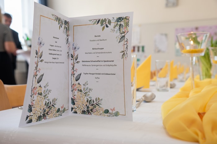 Ein viergängiges Menü wurde gezaubert.