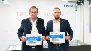 Eigene Berechnungen zum Spritpreis stellten Dieter Dorner und Alexander Murlasits an.