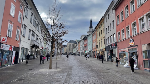 In der Villacher Innenstadt kam es zu einem Polizeieinsatz