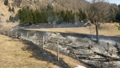Der Flurbrand entwickelte sich großflächig. 1,1 Hektar sind betroffen.