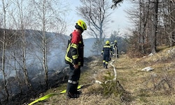 Neun Feuerwehren stehen aktuell am Schöckl im Einsatz