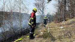 Neun Feuerwehren stehen aktuell am Schöckl im Einsatz