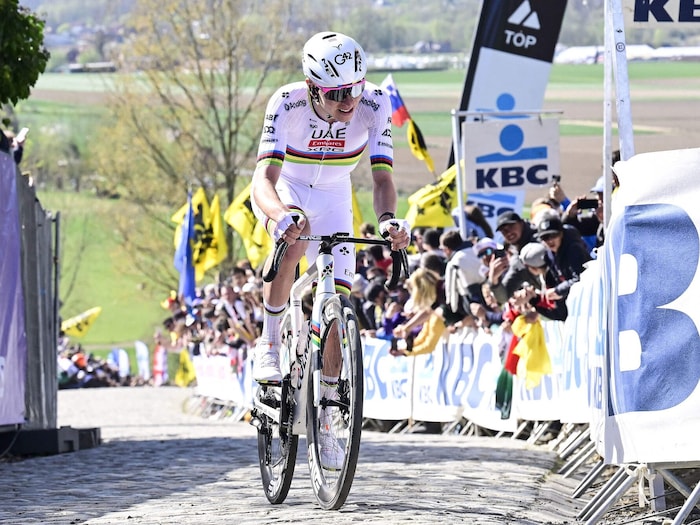 Rad-Superstar Tadej Pogacar ist auch bei den Kopfsteinpflaster-Rennen der Favorit.