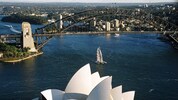 Das berühmte Opernhaus in Sydney.