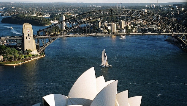 Das berühmte Opernhaus in Sydney.