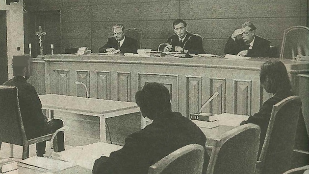 Ein Prozessfoto aus dem Jahre 1998 aus dem „Krone“-Archiv.