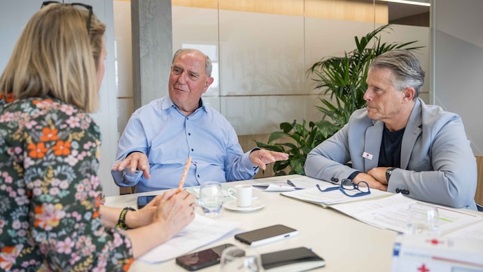 Das Gespärch fand in der neuen RK-Zentrale im Süden von Graz statt.